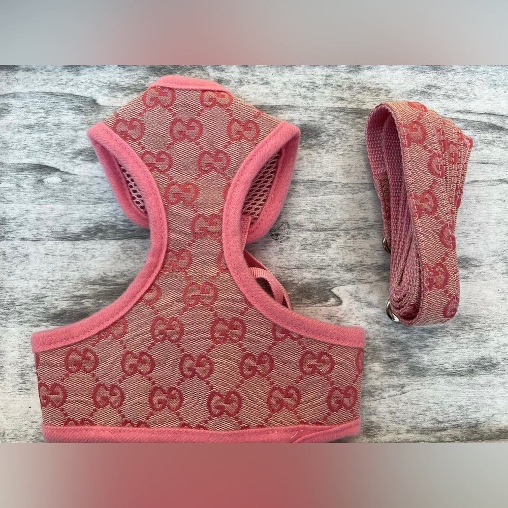 Pink Gucci Dog Harness XS not purse
